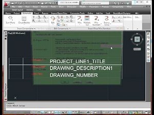 AutoCAD Electrical: Title Block Setup 2