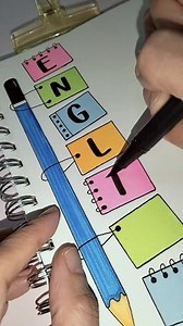 1.3M views · 10K reactions | Notebook Front Page Idea Follow for more / Like and share #english #ingles #frontpage #coverpagedesign #stickynotes #notebook #lettering #design #drawing #artandcraft #highlighters #artmarker #brushpen #backtoschool#diy #reelstrending #reelsviralシ #reels #everyoneシ゚ #fypageシ | Sophie Arts And Crafts | Facebook