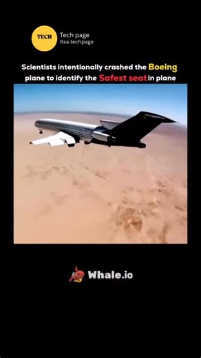 Tech page | Scientists intentionally crashed a Boeing airplane in a controlled experiment to study how different parts of the aircraft respond during a... | Instagram