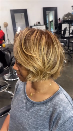 Dereq C | Atlanta Cut & Colorist on Instagram: "✨Goldness overload! ✨ I used @wellahairusa koleston perfect 10/3 for the base and color touch 9/03 for the perfect golden tone! Link in the bio to book"