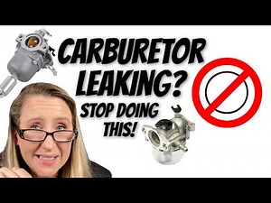 STOP doing this! The RIGHT way to figure out small engine carburetor leaks.