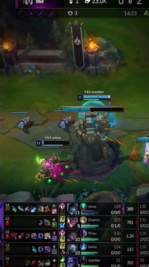 Zekas almost got caught, but survived and came back for revenge #CBLOL
