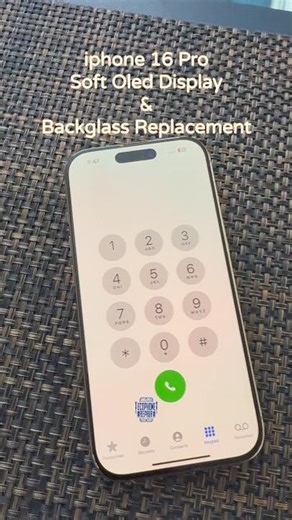 iphone 16 pro Soft oled & Backglass Replacement.#iphone16pro #apple #shorts #ytshorts #trending #ios