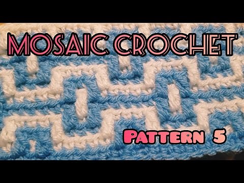 Mosaic Crochet Along Pattern 5 - Beginner Friendly Crochet - Full Length Free Tutorial