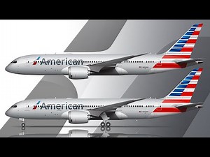 How to draw the American Airlines Livery (time lapse demo)