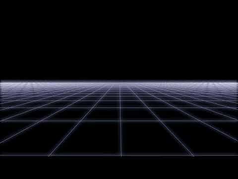 80s Retro Grid Background Screensaver 4K