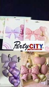 Bow theme foil balloon available at party city order now.