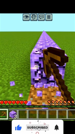 Minecraft Amethyst Block vs Pickaxe 😱 #minecraft #gaming #shorts
