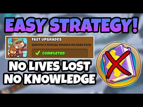 *Easiest* Fast Upgrades GUIDE || No Monkey Knowledge || No Lives Lost (BTD6 Update 40)