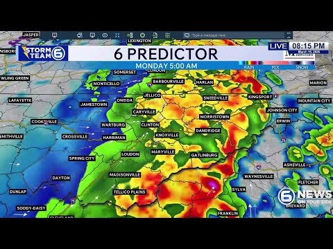 Knoxville Weather: Severe storm chances Sunday night into Monday morning