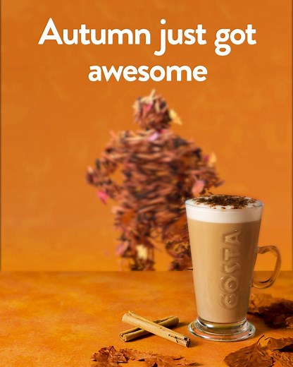 Autumn’s coming, and so is the joy you can only get from a caramelly, creamy, Spiced Latte 💃 | Costa Coffee