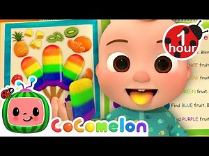 Colors Song with Healthy Rainbow Popsicles! | CoComelon Nursery Rhymes | Healthy Habits and Routines