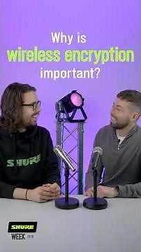 Wireless encryption explained! 🕵🏼 #shure