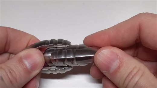 Fidget Clicker - Alien Egg - High End Stainless - Hand Slider - Etsy