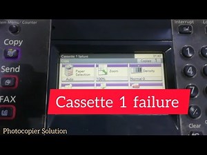 Cassette 1 failure Kyocera photocopy machine