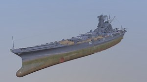 Yamato Class Battleship Modernization(1946.ver) - 3D model by panda2012