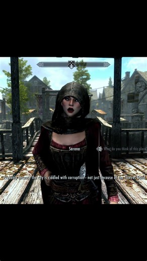 Skyrim ٠ Serana's Reaction to the City Riften #skyrim