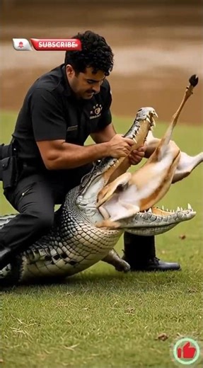 Poor Deer Trapped by the Crocodile #animalrescue​ #wildliferescue​ #rescuemission​ #babyanimals​