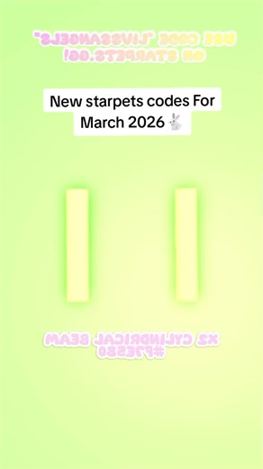 New starpets codes For March 2026🐇 ‎ #starpetscontest #starpets #freepets #foryoupage #viral ‎