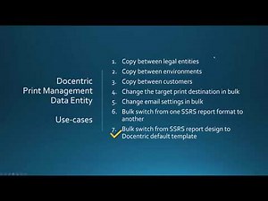 Bulk switch from SSRS report to Docentric template in Print management setup – Part 8 of 8