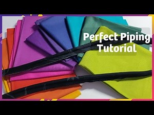 How to make Perfect Piping/Cording for all your crafts