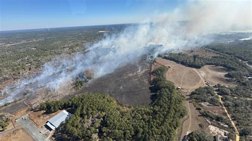 314-acre Interlachen brush fire largely contained; road closures, evacuations lifted