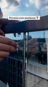 2.4K views | Privatise your penthouse’s frameless balcony glass with our privacy window film 拾 Please note that this is primarily for daytime privacy so we still recommend curtains or blinds for on a night #windowtint #windowfilm | Solar Control | Facebook