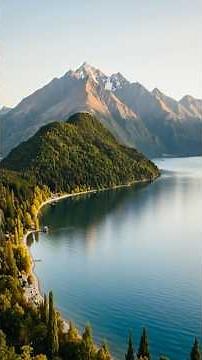 Lake Wakatipu, the second-largest lake in New Zealand