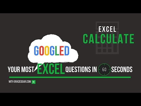 Excel Calculate Option: How to Recalculate Your Excel Formulas Manually Or Automatically