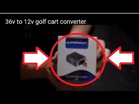 36v to 12v golf cart converter