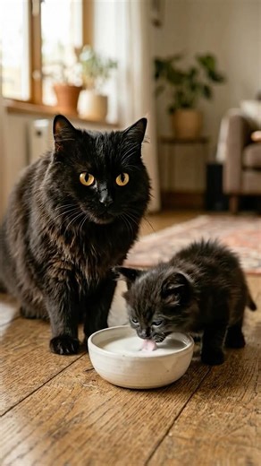 To stop the kitten from crying kindly subscribe please #shortvideos