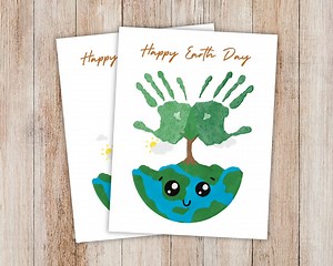 Earth Day Handprint Art, Earth Day Activity, Earth Day Handprint Craft - Etsy