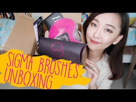 Sigma Brush Haul Unboxing / review / tutorial 刷具開箱+使用教學+心得