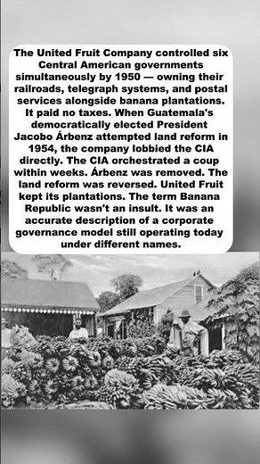 The BANANA Republic — How 1 COMPANY Owned 6 Countries