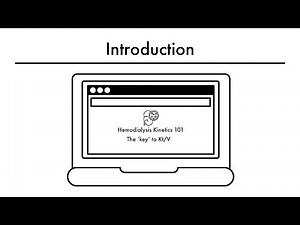 Hemodialysis Kinetics 101 00 Introduction