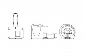 MRI Machine - Free CAD Drawings