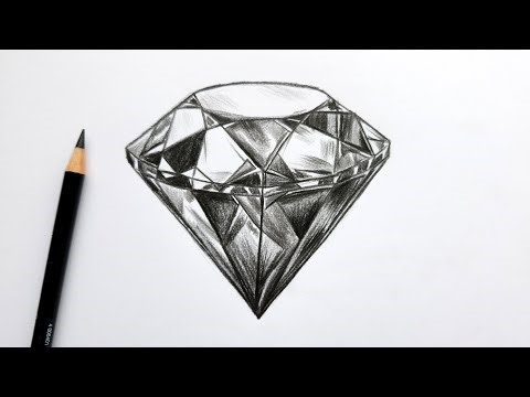 How to Draw a Realistic Diamond (Step-by-Step Tutorial for Beginners)