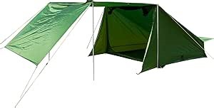 OneTigris TIGERSDEN Baker Style Tent, Large Camping Tents for 2-4 Persons, with 2 Extra Tarps Included for Camping, Bushcraft, Motorcycle, SUV, Truck, Picnic, Family