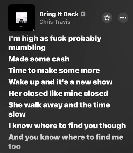 bring it back - chris travis