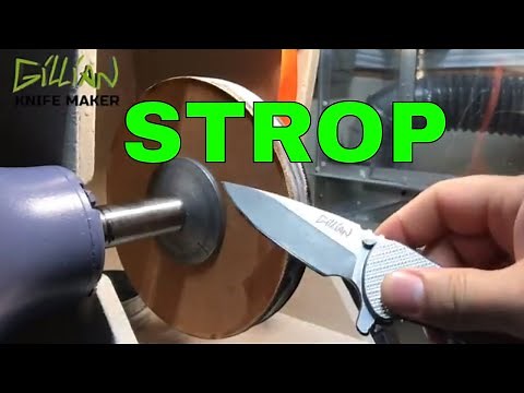 Knife Sharpening Tools - Leather Stropping Wheel