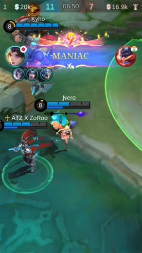 lunox gameplay #music #punk #mobilelegends #lunox #maniac #fun #rankpush