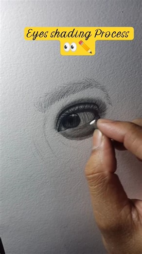 Eyes Shading Processing #eyeshading #arttutorial #drawing #viralshort #tutorial #eyesdrawing #eye
