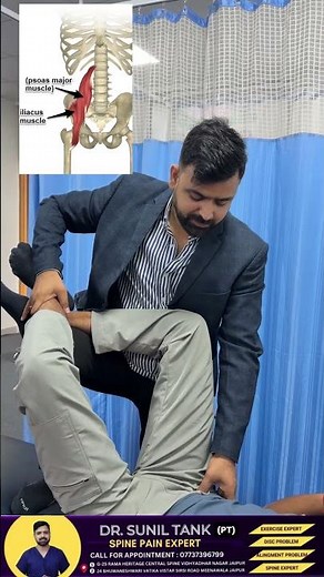 iliacus muscle (groin pain) relief manual technique #drsuniltank