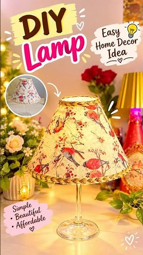 DIY Lamp | Easy Paper Lampshade| Home Decor #shorts