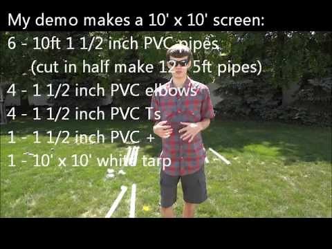 DIY: Inexpensive Indoor/Outdoor Projection Screen (How To)