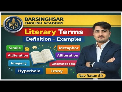 All Important Literary Terms | Definition + Examples | English Literature | Nav Ratan Sir