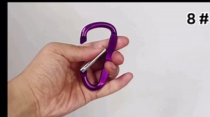 6 Pcs Large Carabiner Keychain Clips, 3" Aluminum D Shape Hooks for Keys, Backpack, Water Bottle, Camping Pink&Blue