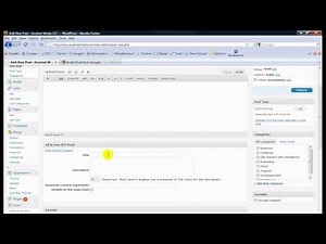 Beginner WordPress Tutorial Video
