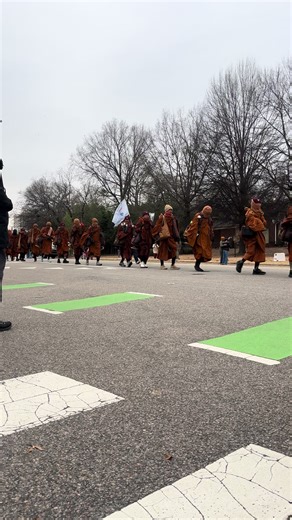 Peace Walk in Raleigh, NC: Monks Braving the Cold
