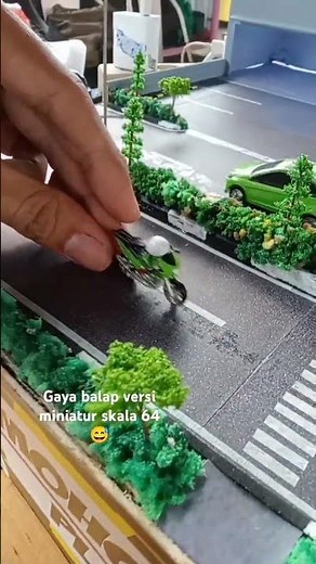 Miniatur motor mini diorama magnorail system